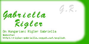 gabriella rigler business card